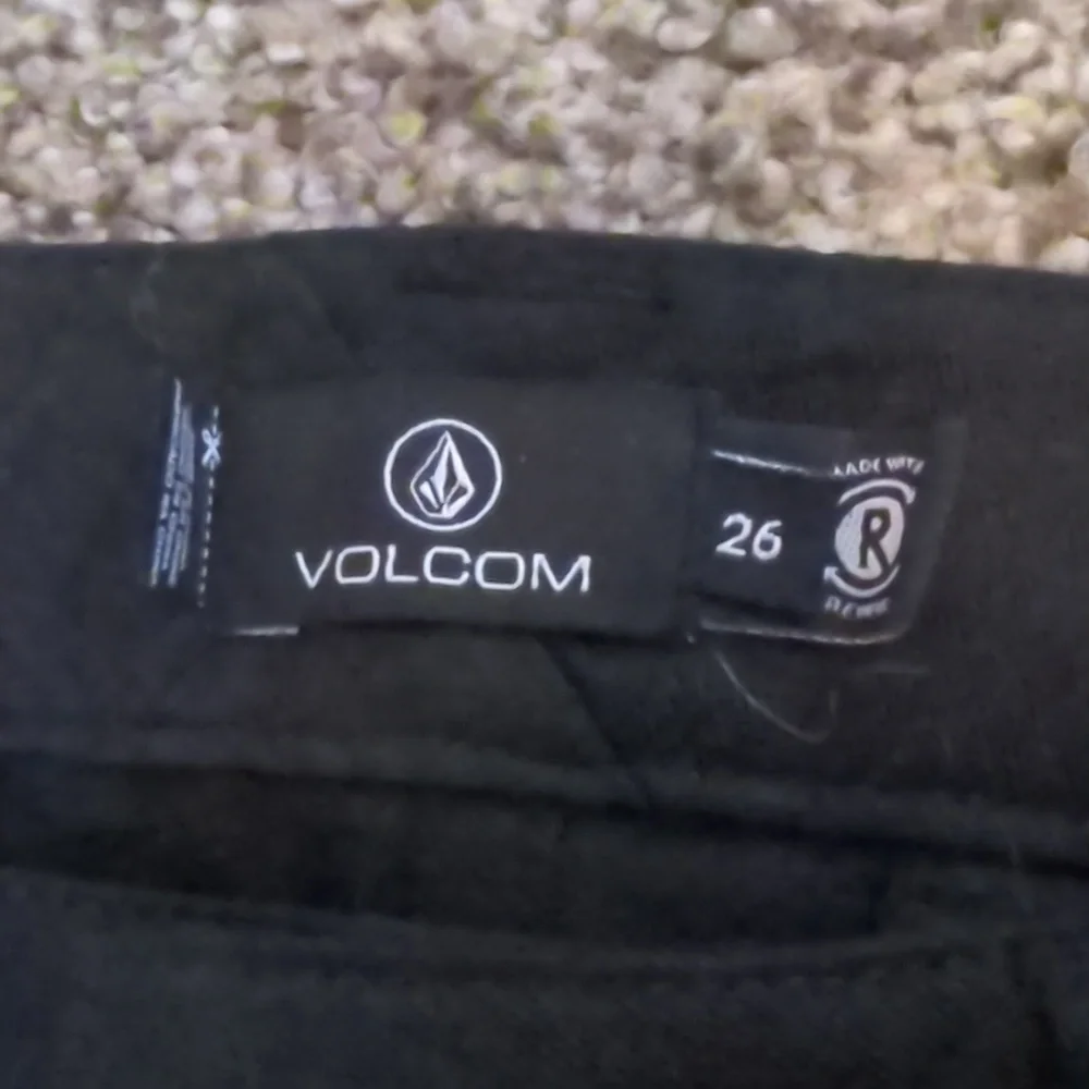 Volcom Frochickie Highrise Ankle Pants Black 26 - Picture 4 of 7